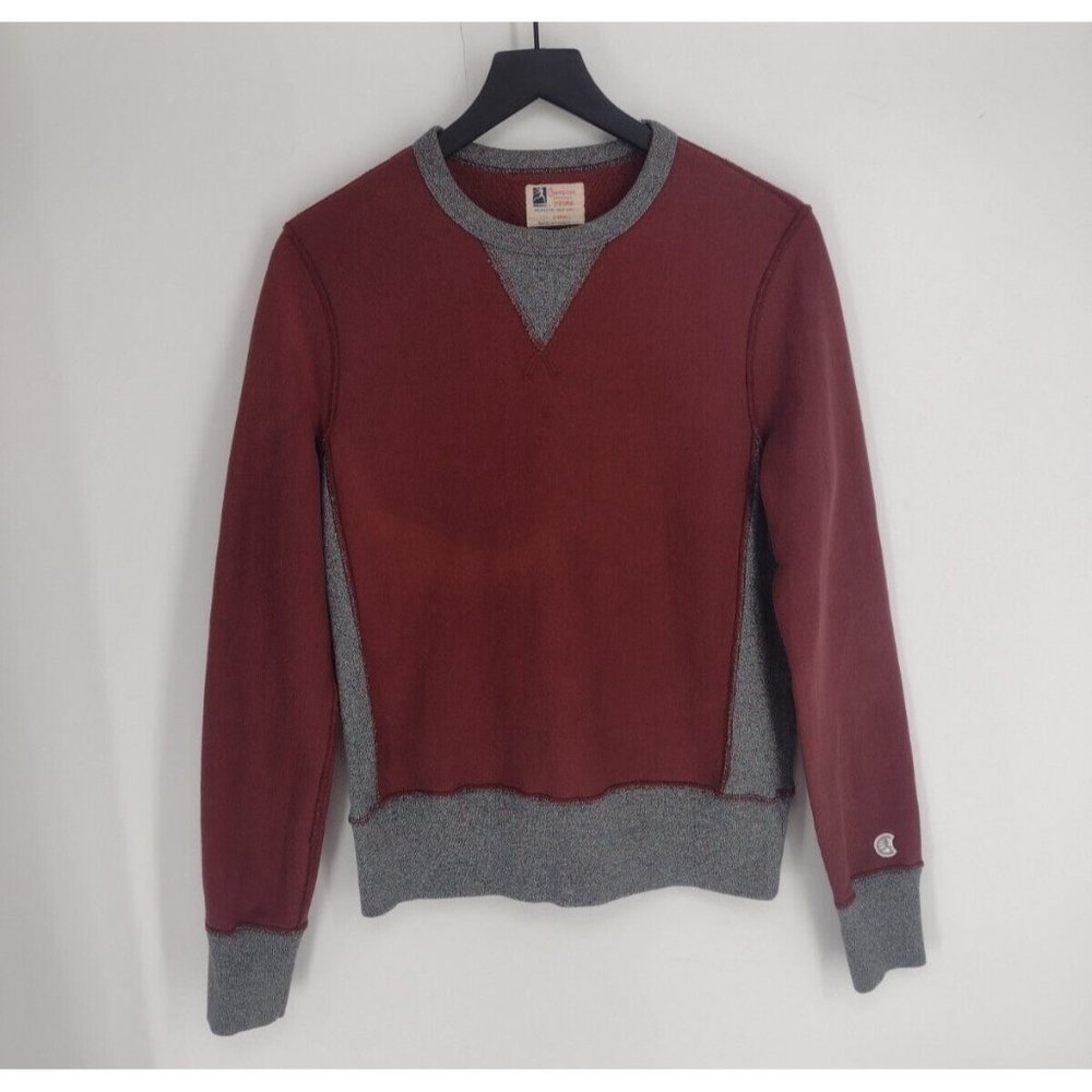 Champion Processed Sportswear Reverse Weave 2014 Burgundy Sweatshirt Mens XS